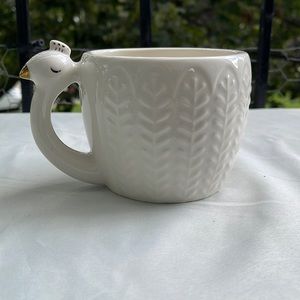 Opalhouse peacock mug